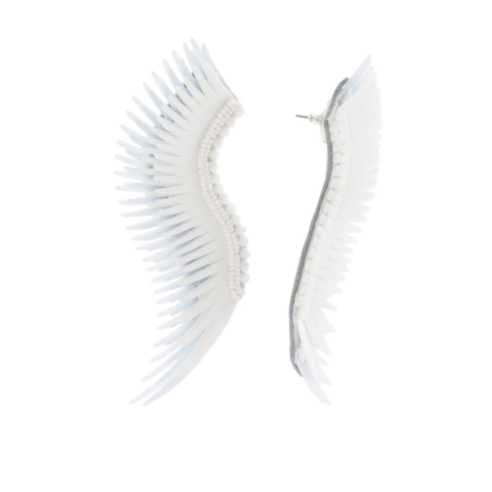 Mignonne Gavigan Madeline Earrings - Baby Blue & White